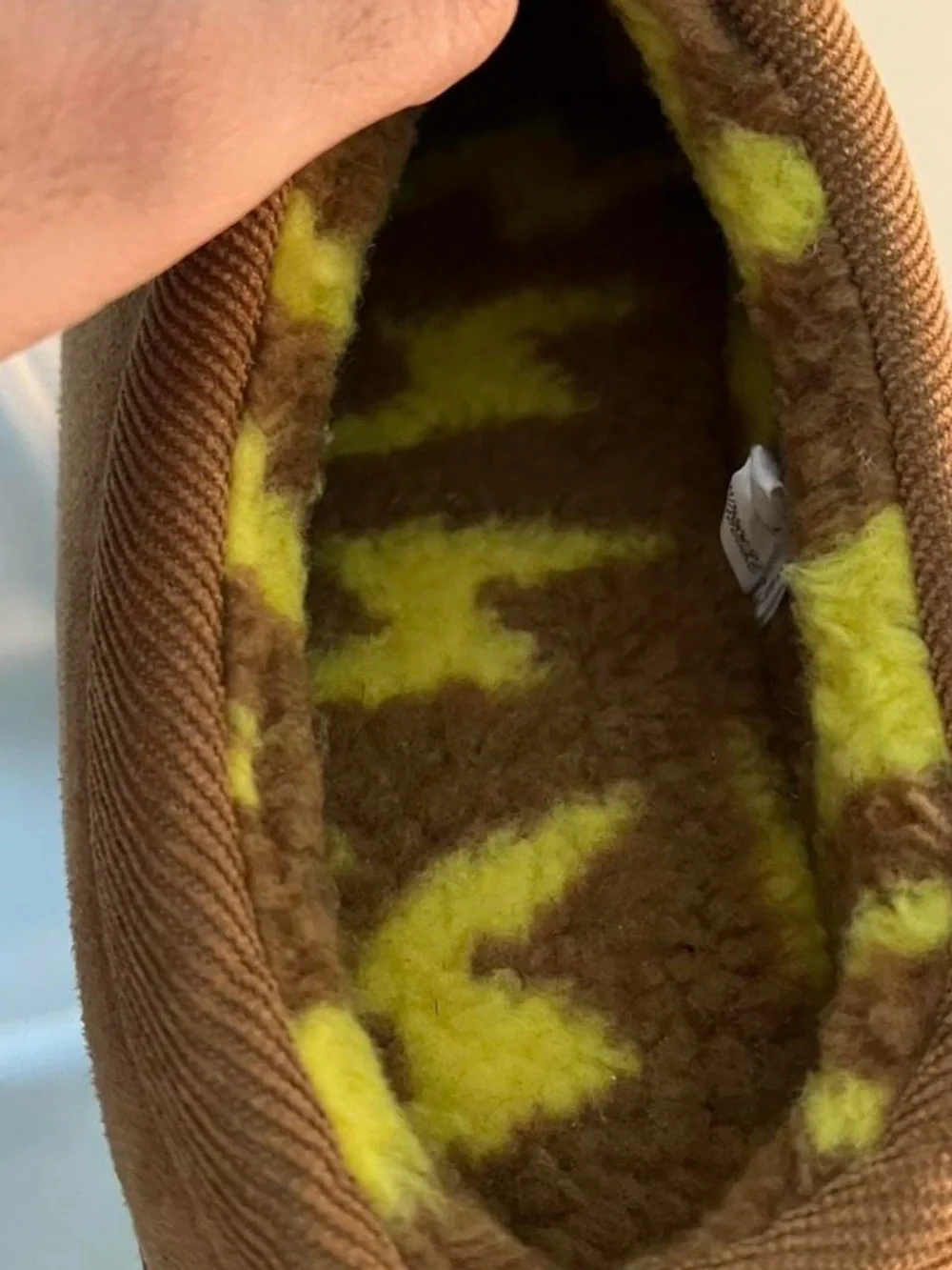 Cozy Brown Slip-On Fuzzy Lined Slippers